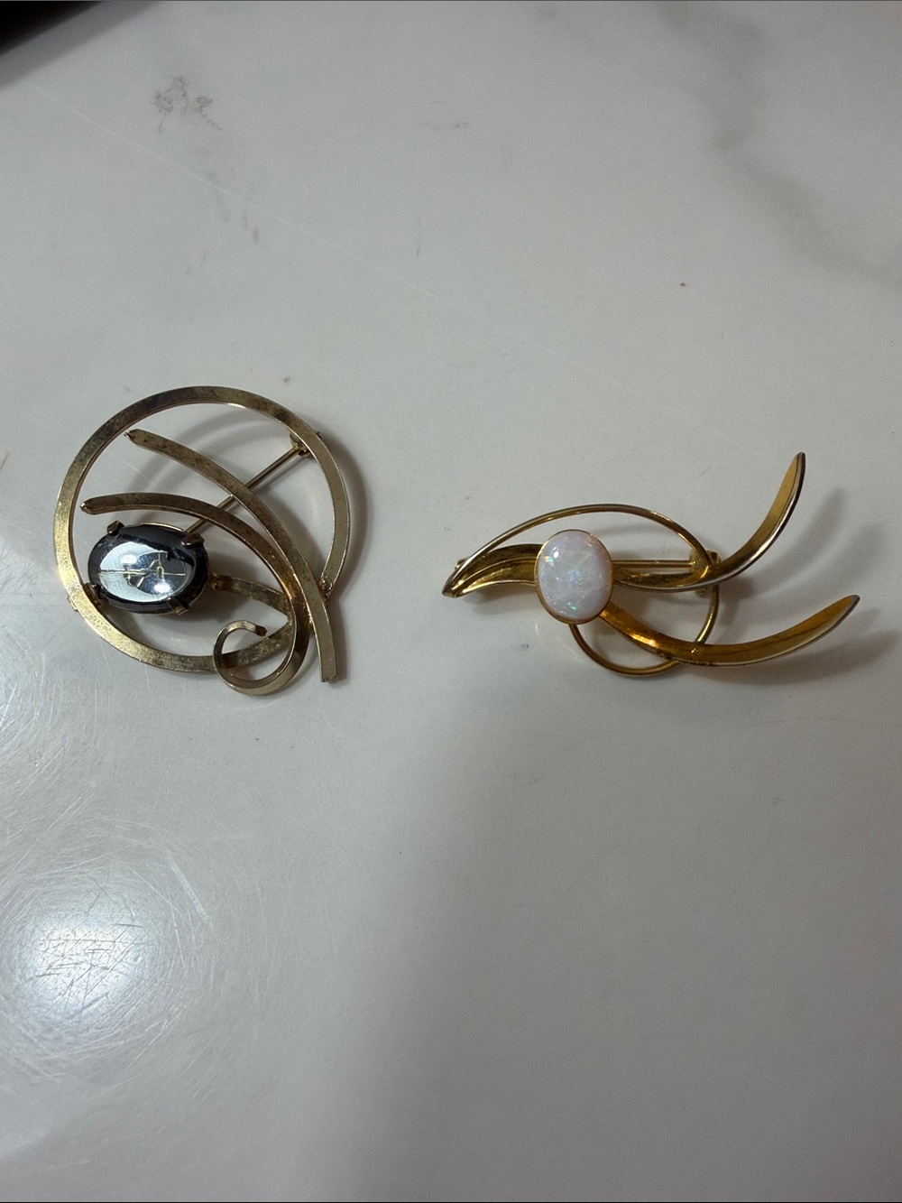 Sterling, Dainty vintage brooches